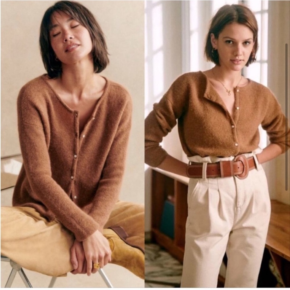 Women's Brown Cardigan Sweater